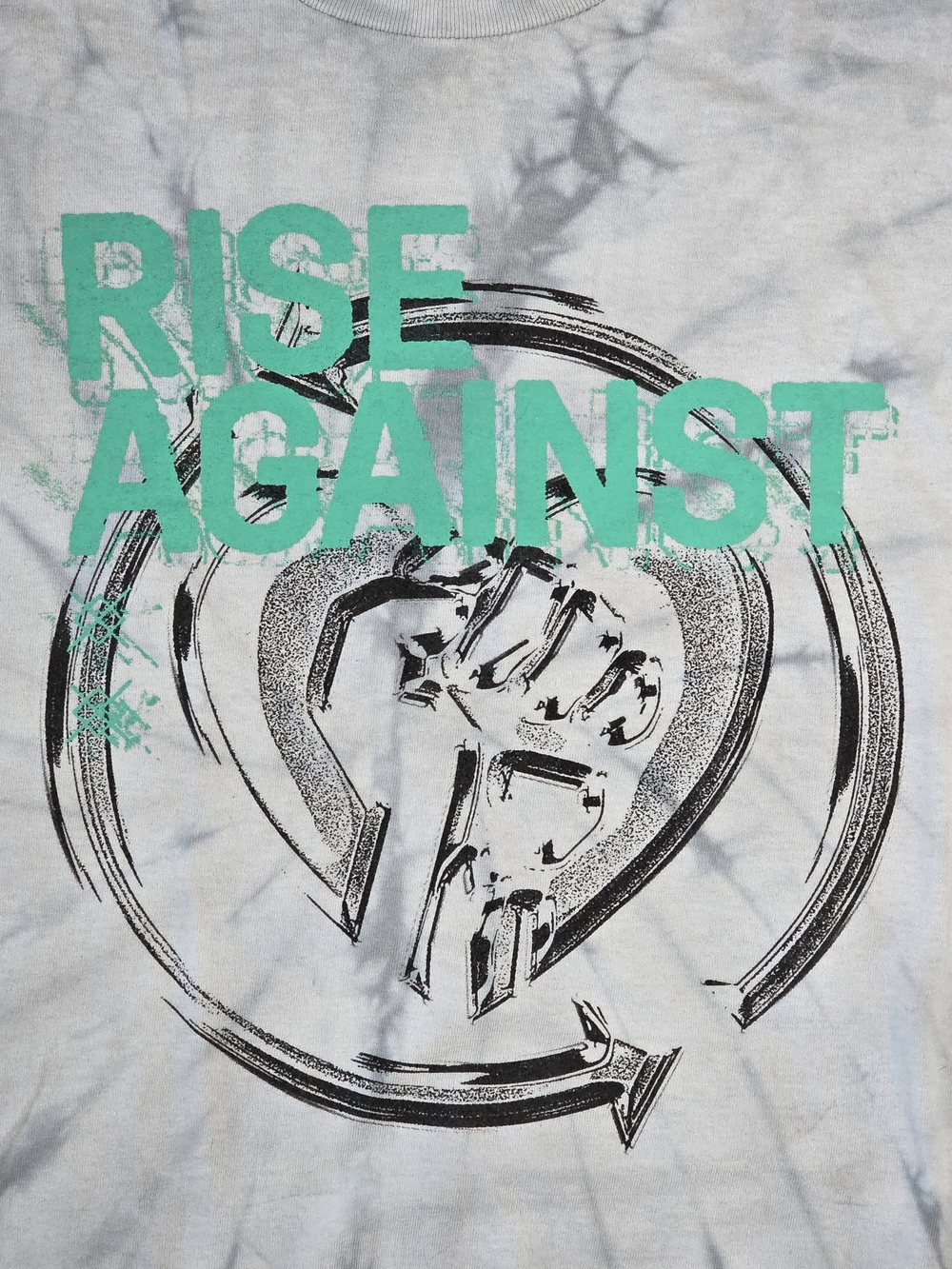 Rise Against Offical 2021 Merch Heartfist Tie-dye Graphic Tee Shirt Sz Lg *READ